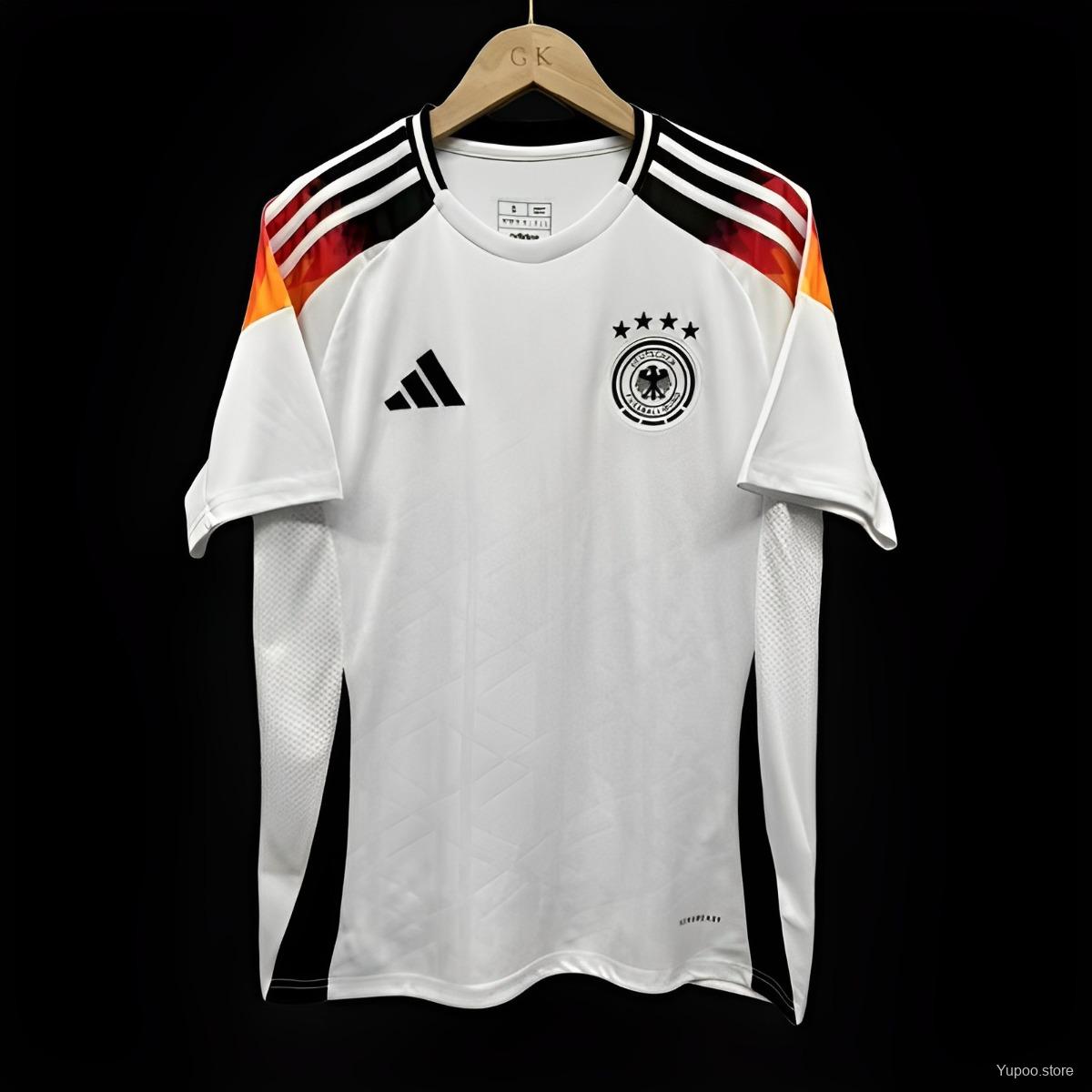 Camiseta de fútbol Alemania 2024 LOCAL MANGA CORTA VERSION FAN